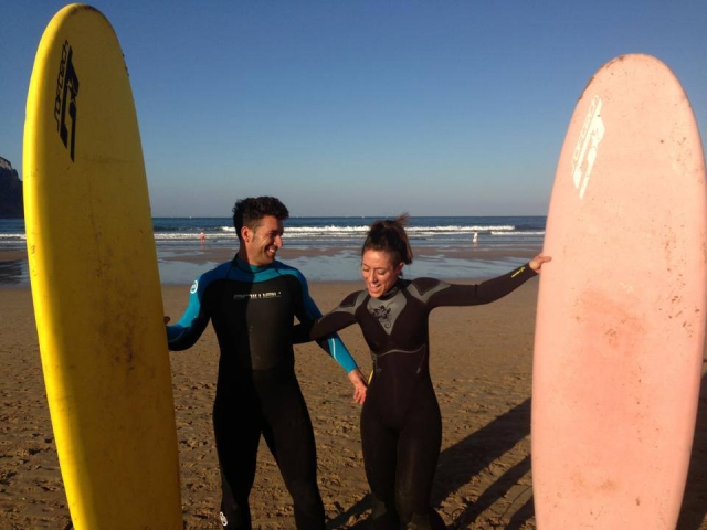 Listos con las tablas de surf